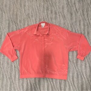 Vintage Shirt Strings California Women’s Embroidered Elastic Waist Blouse Size L